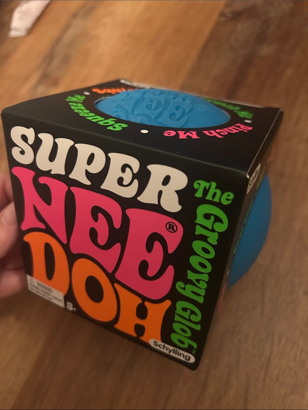 Super Nee Doh The Groovy Globe Blue Stress Ball